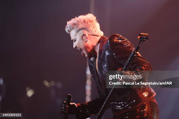 Adam Lambert attends the amfAR Cannes Gala 2023 at Hotel du Cap-Eden-Roc on May 25, 2023 in Cap d'Antibes, France.