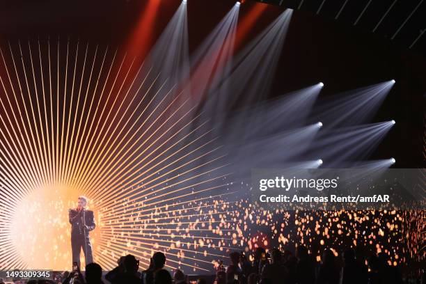 Adam Lambert attends the amfAR Cannes Gala 2023 at Hotel du Cap-Eden-Roc on May 25, 2023 in Cap d'Antibes, France.