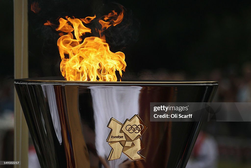 The Olympic Torch Makes Its Final Journey Across London Towards The Opening Ceremony