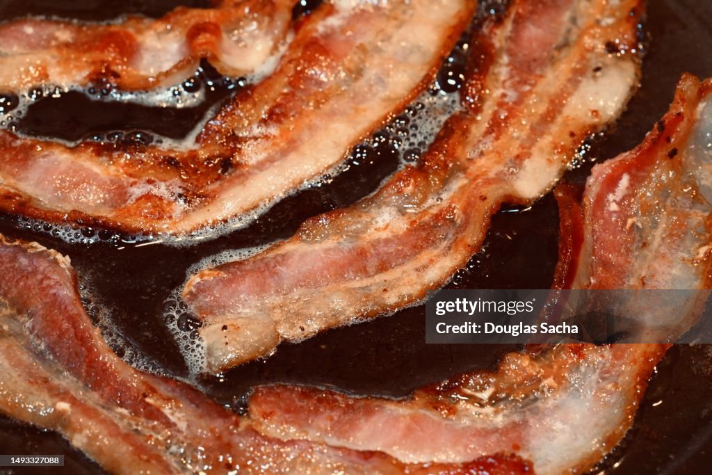 Bacon cooking