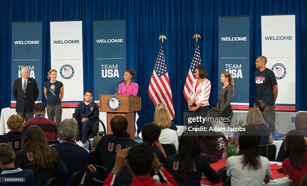 First Lady Michelle Obama Greets Members of the 2012 Team USA