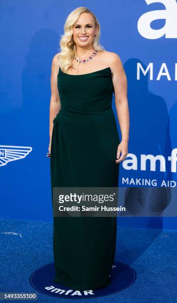Rebel Wilson attends the amfAR Cannes Gala 2023 at Hotel du Cap-Eden-Roc on May 25, 2023 in Cap d'Antibes, France.