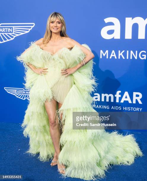 Heidi Klum attends the amfAR Cannes Gala 2023 at Hotel du Cap-Eden-Roc on May 25, 2023 in Cap d'Antibes, France.