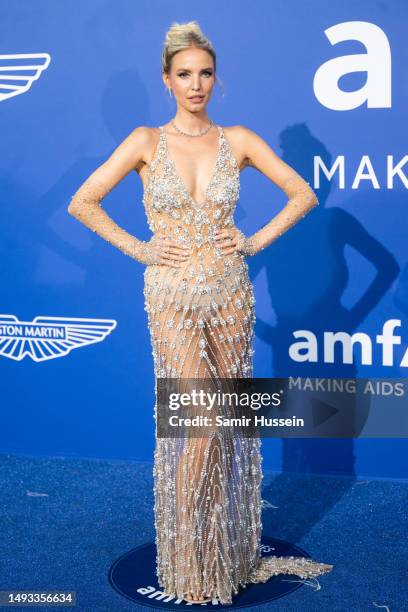 Leonie Hanne attends the amfAR Cannes Gala 2023 at Hotel du Cap-Eden-Roc on May 25, 2023 in Cap d'Antibes, France.