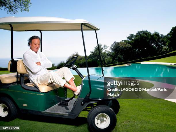 Singer Julio Iglesias is photographed for Paris Match on June 10, 2012 in Marbella, Spain.