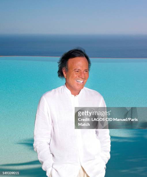 Singer Julio Iglesias is photographed for Paris Match on June 10, 2012 in Marbella, Spain.