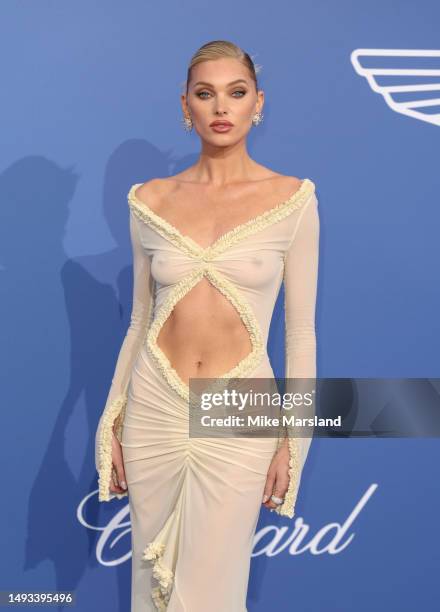 Elsa Hosk attends the amfAR Cannes Gala 2023 at Hotel du Cap-Eden-Roc on May 25, 2023 in Cap d'Antibes, France.