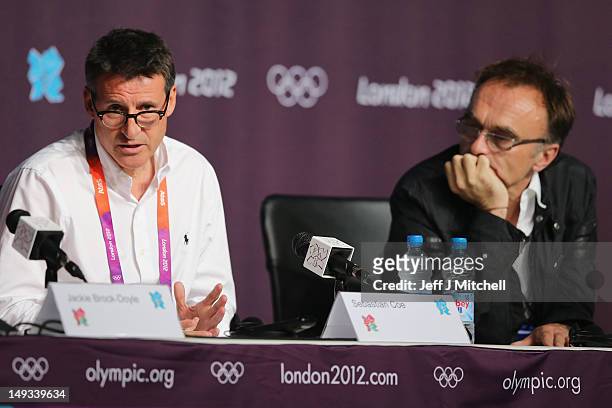 Lord Sebastian Coe, Chairman of the London Organising Committee of the Olympic Games and Danny Boyle, Director of the London 2012 Opening Ceremony...