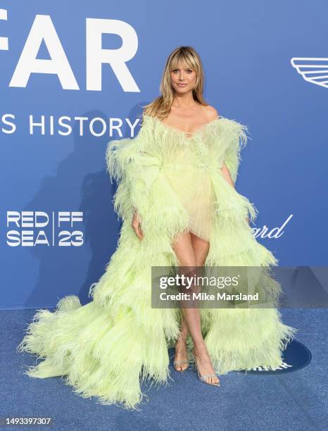 Heidi Klum attends the amfAR Cannes Gala 2023 at Hotel du Cap-Eden-Roc on May 25, 2023 in Cap d'Antibes, France.