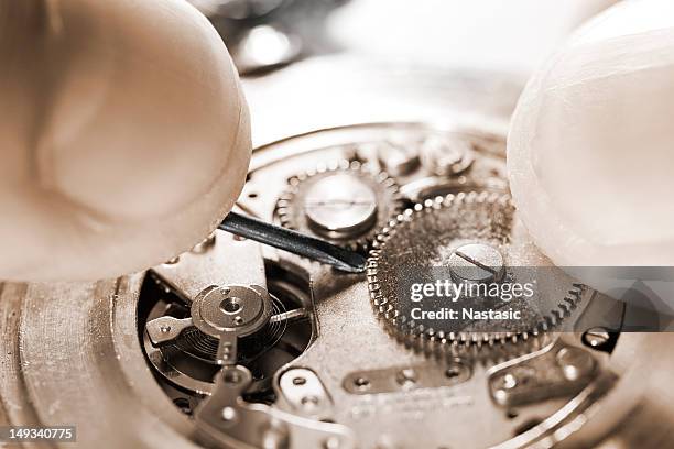 watch repair - pocket watch stock pictures, royalty-free photos & images