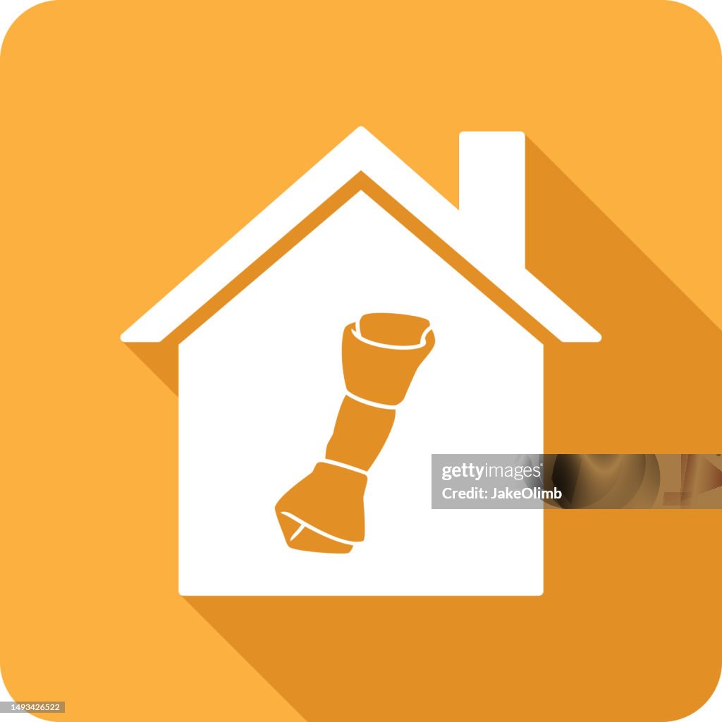 House Dog Bone Icon Silhouette
