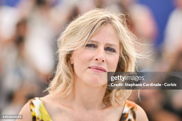 Karin Viard attends the "Une Nuit " Photocall at the 76th annual Cannes film festival at Palais des Festivals on May 26, 2023 in Cannes, France.