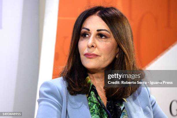 Daniela Santanchè, Minister for Tourism of Italian Government attends the Trento Economy Festival 2023 on May 26, 2023 in Trento, Italy.