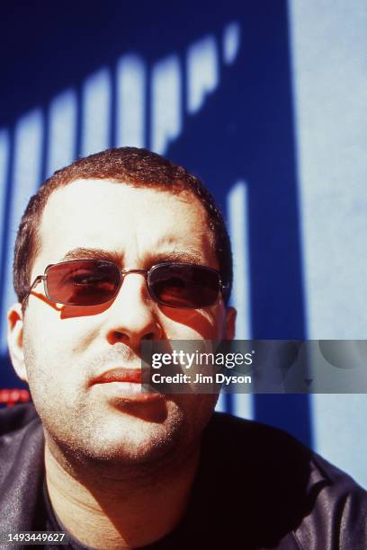 Techno DJ and producer Dave Clarke poses in central London, circa 2000.