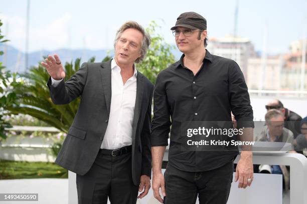 William Fichtner and Director Robert Rodriguez attend the "Hypnotic" photocall at the 76th annual Cannes film festival at Palais des Festivals on May...