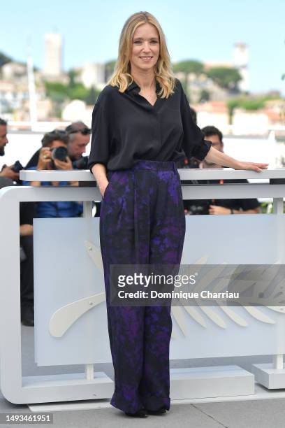 Léa Drucker attends the "L'été Dernier " photocall at the 76th annual Cannes film festival at Palais des Festivals on May 26, 2023 in Cannes, France.