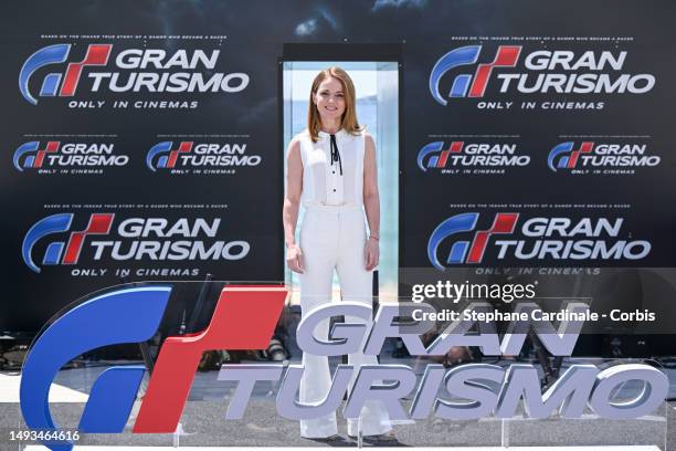 Geri Halliwell attends the "Gran Turismo" Photocall at the 76th annual Cannes film festival at Carlton Beach Club on May 26, 2023 in Cannes, France.