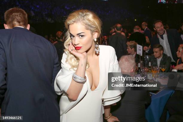 Rita Ora during The BRIT Awards 2013 at The O2, on February 20, 2013 in London, England. L-R Courtney Rumbold, Karis Anderson, Karis Anderson,...