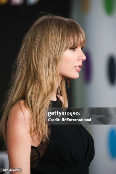 Taylor Swift attends The BRIT Awards 2013 at The O2, on February 20, 2013 in London, England.