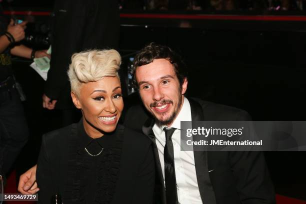 Adam Gouraguine and Emeli Sande during The BRIT Awards 2013 at The O2, on February 20, 2013 in London, England. L-R Courtney Rumbold, Karis Anderson,...