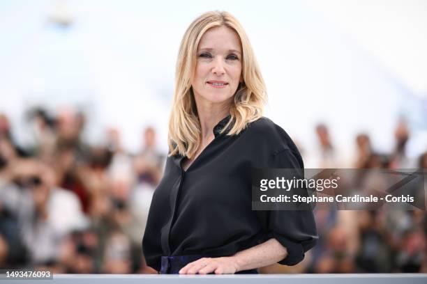 Léa Drucker attends the "L'ete Dernier " photocall at the 76th annual Cannes film festival at Palais des Festivals on May 26, 2023 in Cannes, France.