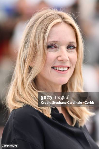 Léa Drucker attends the "L'ete Dernier " photocall at the 76th annual Cannes film festival at Palais des Festivals on May 26, 2023 in Cannes, France.