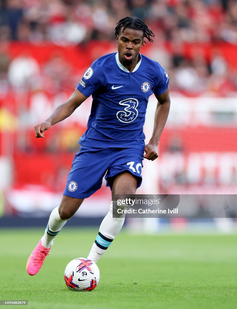 Carney Chukwuemeka of Chelsea during the Premier League match between ...