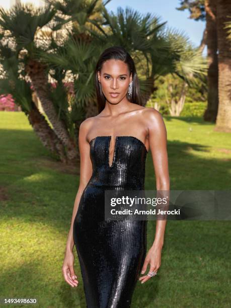 Cindy Bruna attends amfAR Gala 2023 Presented by The Red Sea International Film Festival during the 76th Annual Cannes Film Festival on May 25, 2023...