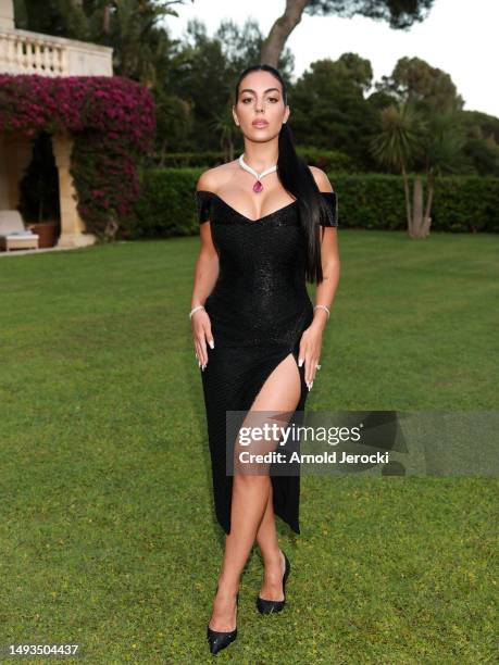 Georgina Rodriguez attends amfAR Gala 2023 Presented by The Red Sea International Film Festival during the 76th Annual Cannes Film Festival on May...