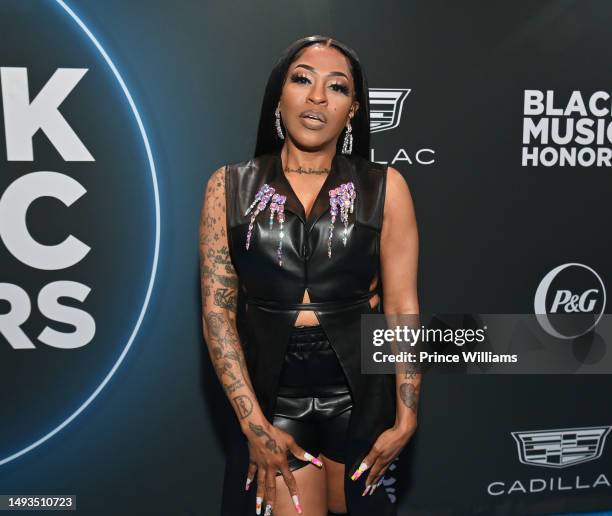 Lil Mo attends the 2023 Black Music Honors at Cobb Energy Performing Arts Centre on May 19, 2023 in Atlanta, Georgia.