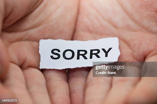 Sorry Sign Using One Finger Im Sorry Sign Photos and Premium High Res Pictures - Getty Images