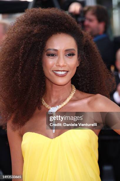 Taís Araújo attends the "The Old Oak" red carpet during the 76th annual Cannes film festival at Palais des Festivals on May 26, 2023 in Cannes,...