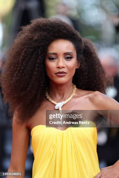 Taís Araújo attends the "The Old Oak" red carpet during the 76th annual Cannes film festival at Palais des Festivals on May 26, 2023 in Cannes,...