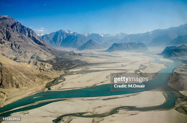 skardu - indus river pakistan stock-fotos und bilder