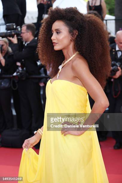 Taís Araújo attends the "The Old Oak" red carpet during the 76th annual Cannes film festival at Palais des Festivals on May 26, 2023 in Cannes,...