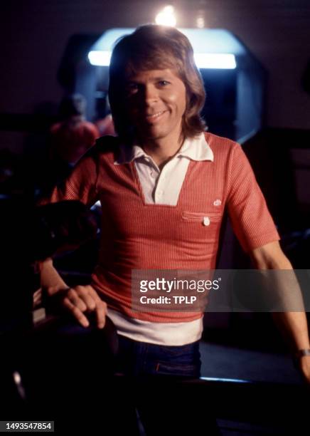 Swedish singer and songwriter Björn Ulvaeus, of the supergroup ABBA, poses for a portrait prior to the Olivia! TV Special at The Columbia Studios in...