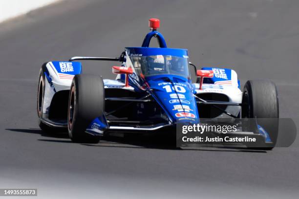 Alex Palou, driver of the The American Legion Chip Ganassi Racing Honda, drives during practice at Carb Day for the 107th Indianapolis 500 at...