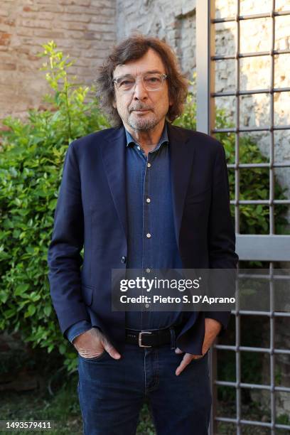 Claudio Cecchetto is seen front row at the Alberta Ferretti Resort Show 2024 on May 26, 2023 in Rimini, Italy.