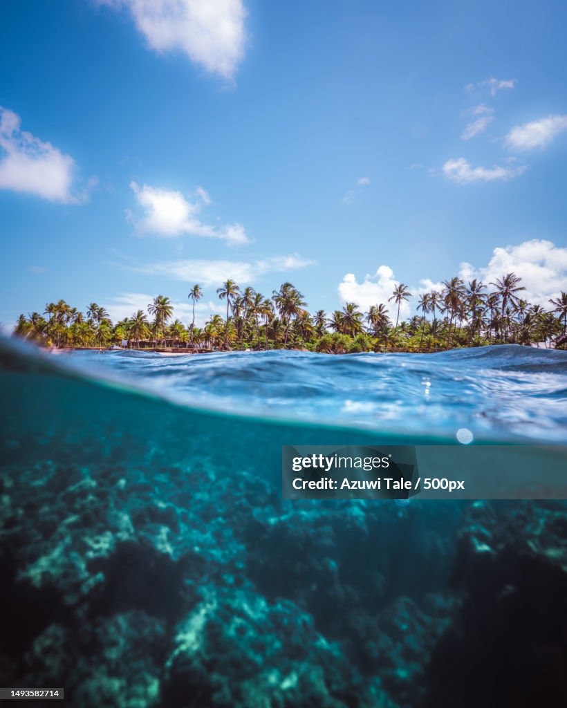 Scenic view of sea against sky,Bahia,Brazil