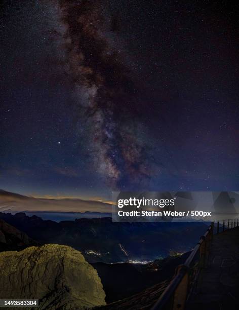 scenic view of mountains against sky at night,appenzell innerrhoden,switzerland - appenzell innerrhoden stock pictures, royalty-free photos & images