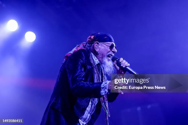 Enrique Villarreal Armendariz, better known by his stage name El Drogas, during a performance at La Riviera, on May 25 in Madrid, Spain. El Drogas is...