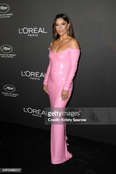 Eva Longoria attends the L'Oreal - Lights on Women Award at the 76th annual Cannes film festival at on May 26, 2023 in Cannes, France.