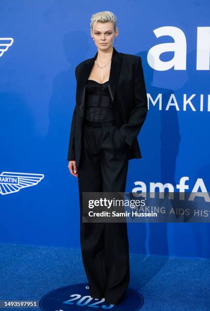 Cara Taylor attends the amfAR Cannes Gala 2023 at Hotel du Cap-Eden-Roc on May 25, 2023 in Cap d'Antibes, France.