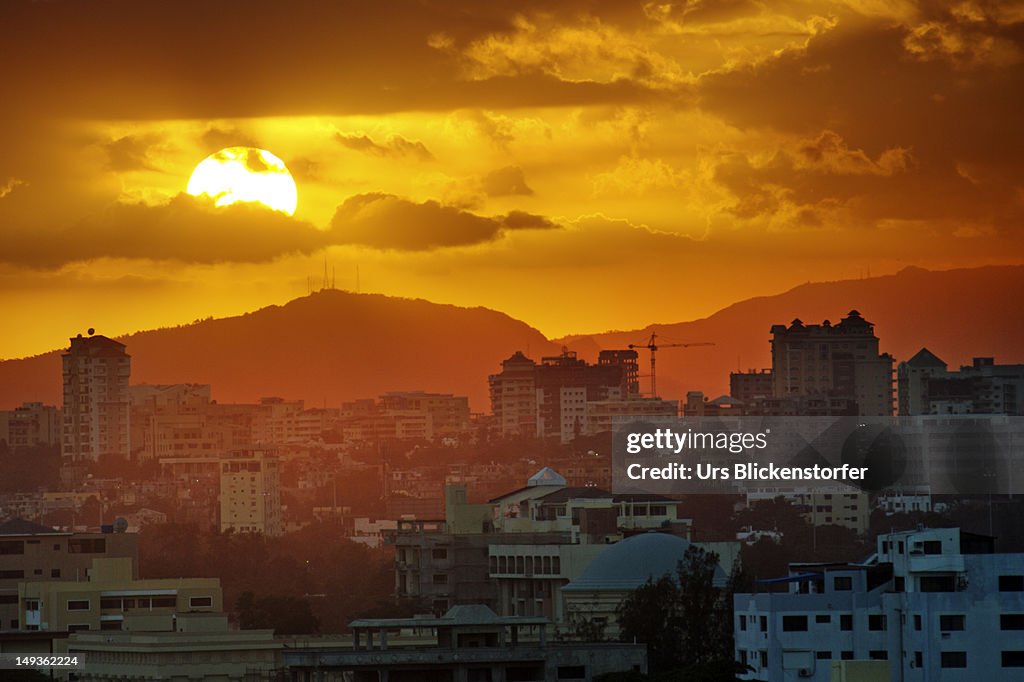 Sunset over Santo Domingo