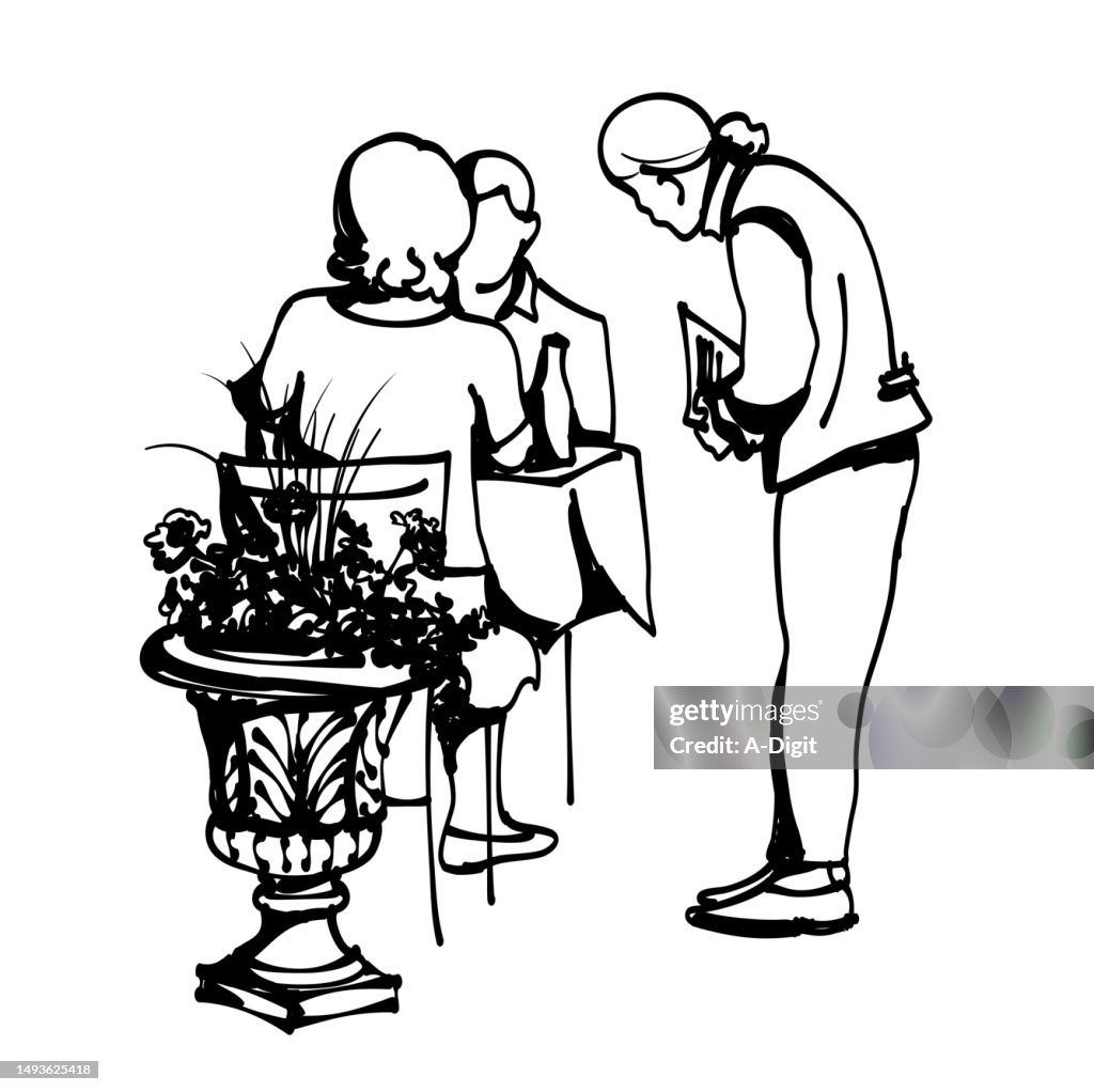 Paris Cafe Waiter Ink