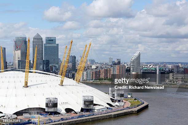 millennium dome - the o2 england stock pictures, royalty-free photos & images