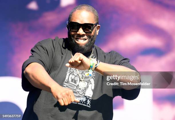Killer Mike performs during the 2023 BottleRock Napa Valley festival at Napa Valley Expo on May 26, 2023 in Napa, California.