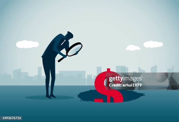 treasure hunt - digging hole stock illustrations