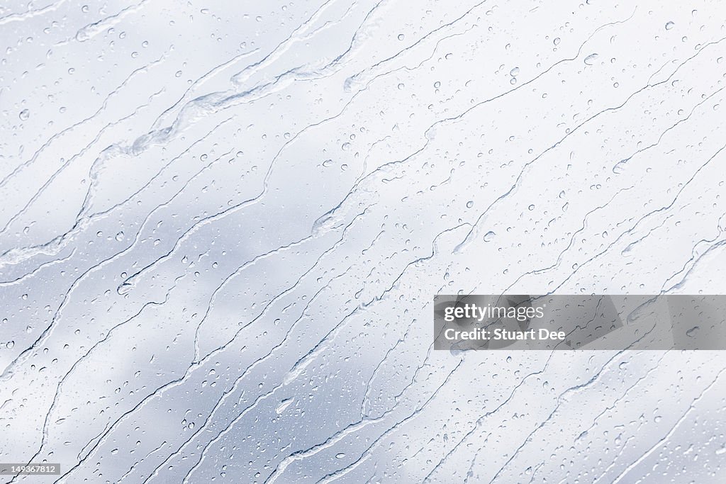 Water / rain streaks on glass