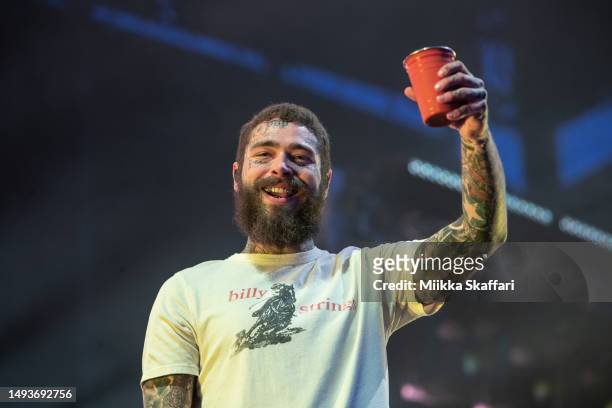 Post Malone performs during the 2023 BottleRock Napa Valley festival at Napa Valley Expo on May 26, 2023 in Napa, California.